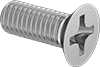 Metric 18-8 Stainless Steel Phillips Flat Head Screws