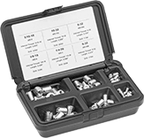 Image of Product. Front orientation. Threaded Inserts. Tapping Threaded Insert Assortments for Hardwood.