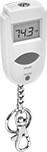 Image of Product. Front orientation. Thermometers. Pocket Infrared Thermometers with Calibration Certificate, Style A.