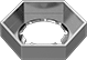 Image of Product. Front orientation. Push Nuts. Hex Speed Nuts.