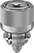 Image of Product. Front orientation. Captive Panel Screws. Snap-In Captive Panel Screws, Aluminum Head.
