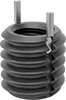 Key-Locking Threaded Inserts for Soft Metal