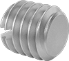 Slotted Steel Flat-Tip Set Screws