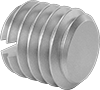 Slotted Steel Flat-Tip Set Screws