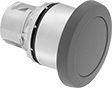 Image of Product. Front orientation. Push-Button Actuators. 22 mm Panel-Mount Build-Your-Own Metal Push-Button Switches, Round Mushroom Push Button.