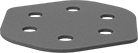 Image of Product. Bottom orientation. Sandpaper. Hook and Loop Vacuum Sanding Sheets for Detail Sanders, Pointed Oval.