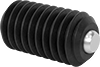 Tight-Clearance Self-Aligning Steel Swivel-Tip Set Screws