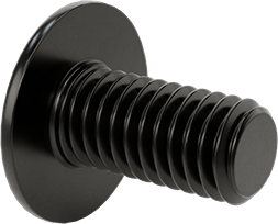 Image of Product. Back orientation. Alloy Steel Flanged Button Head Screws, Black-Oxide, M6 x 1.00 mm Thread, 12mm Long.