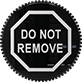 Image of Product. Front orientation. Do Not Remove. Screw-Head Mount Knobs with Messages.