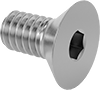 Stainless Steel Hex-Drive Flat Head Screws