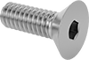 Stainless Steel Hex-Drive Flat Head Screws