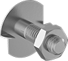 Low-Strength SAE Grade 2 Steel Fanged Elevator Bolts