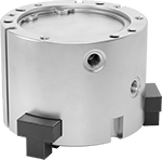 Image of Product. SMC. Front orientation. Pick-and-Place Grippers. Circular Air-Powered Pick-and-Place Grippers, Double Acting, SMC.