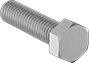 Image of Product. Front orientation. Hex Head Screws. Stainless Steel Hex Head Screws, Fully Threaded.