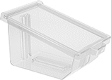 Image of Product. Front orientation. Organizer Boxes. Low-Outgassing Plastic Organizer Boxes, Hinged Lid.
