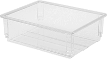 Image of Product. Front orientation. Organizer Boxes. Low-Outgassing Plastic Organizer Boxes, Tight-Fitting Lid.