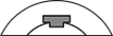 Image of Attribute. Front orientation. CrossSection view. Machine Key Stock. Step Machine Key Stock, Machine Key Stock for Gears.