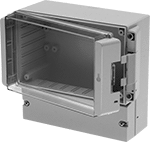 Image of Product. Front orientation. Electrical Enclosures. Dual-Compartment Dust-Tight Enclosures.