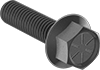 High-Strength Grade 8 Steel Flanged Hex Head Screws