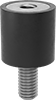 Vibration-Damping Sandwich Mounts with Stud and Insert