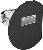 Image of Product. Right Hand. Front orientation. Welding Helmets. Low-Profile Auto-Darkening Welding Helmets, Carbon Fiber Helmet, Right Hand.