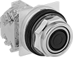 Image of Product. Front orientation. Push-Button Switches. Metal 30 mm Panel-Mount Push-Button Switches with Changeable Covers, Flush Push Button.