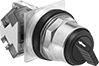 Image of Product. Front orientation. Lever Switches. Metal 30 mm Panel-Mount Lever Switches.
