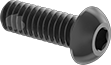 Image of Product. Front orientation. Rounded Head Screws. Thread-Locking Steel Button Head Hex-Drive Screws.