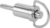 Knob-Grip Locking Quick-Release Pins with D-Ring