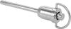 Knob-Grip Locking Quick-Release Pins with D-Ring