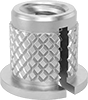 Screw-to-Expand Press-In Threaded Inserts For Through Holes in Plastic