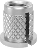 Screw-to-Expand Press-In Threaded Inserts For Through Holes in Plastic