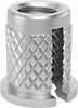 Screw-to-Expand Press-In Threaded Inserts For Through Holes in Plastic