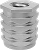 Twist-Resistant Press-In Threaded Inserts for Plastic