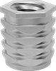 Twist-Resistant Press-In Threaded Inserts for Plastic