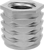Twist-Resistant Press-In Threaded Inserts for Plastic