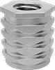 Twist-Resistant Press-In Threaded Inserts for Plastic