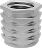 Twist-Resistant Press-In Threaded Inserts for Plastic