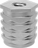 Twist-Resistant Press-In Threaded Inserts for Plastic