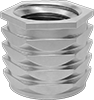 Twist-Resistant Press-In Threaded Inserts for Plastic