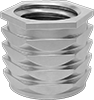 Twist-Resistant Press-In Threaded Inserts for Plastic