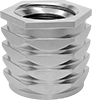 Twist-Resistant Press-In Threaded Inserts for Plastic