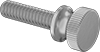 Brass Flared-Collar Knurled-Head Thumb Screws