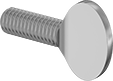 Image of Product. Front orientation. Thumb Screws. Brass Spade-Head Thumb Screws.