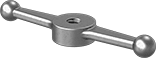 Image of Product. Front orientation. Lead Screws and Nuts. Acme Lead Screws and Nuts, Ball Handles—Right-Hand Thread.