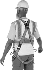 Image of ProductInUse. Back orientation. Fall-Arrest Harnesses. Heat-Resistant Fall-Arrest Harnesses for Positioning.