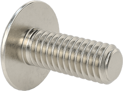 Image of Product. Back orientation. 18-8 Stainless Steel Truss Head Phillips Screws, M4 x 0.7 mm Thread Size, 10 mm Long.