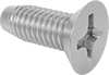 Stainless Steel Phillips Flat Head Thread-Cutting Screws