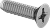 Steel Phillips Flat Head Thread-Cutting Screws for Metal