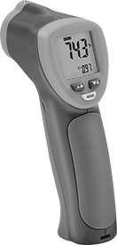 Image of Product. Front orientation. Infrared Thermometer, with Calibration Certificate, Temperature 1200°F Maximum.